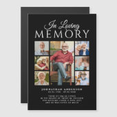 愛するメモリ内7-Photoメモリアル磁気カード マグネット招待状 (正面/裏面)