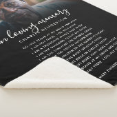 愛するメモリ名でカスタム、引用文/詩&写真 シェルパブランケット (3/4)