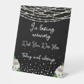 愛するメモリ文字列のライトブラックメモリアルのサイン 台座サイン (正面)