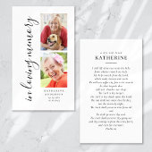 愛するメモリ書道2写真祈りの言葉カード