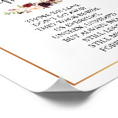 愛するメモリ結婚ーのメモリアルテーブルの署名v4 ポスター (角)