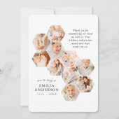 愛するメモリ葬儀で10モダン写真カード (正面)