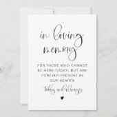 愛するモダン記憶のサインでジョリー・ボヘミアン 招待状 (正面)