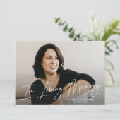 愛するモダン記憶の記念写真カードで 招待状 (スタンド正面)