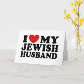 愛するユダヤ人の夫 カード (黄色い花)