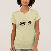 愛するライトブルー定義スケッチ女性の視線 Tシャツ (正面)
