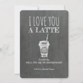 愛するラテおもしろいの提案 招待状 (正面)