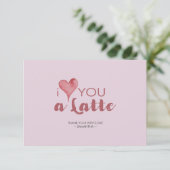 愛するラテバレンタイン サンキューカード (スタンド正面)