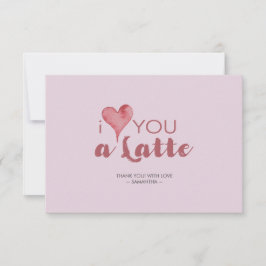 愛するラテバレンタイン サンキューカード