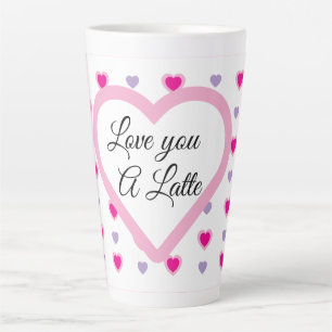 "愛するラテ"ハートパターンValentine カフェラテマグ