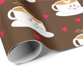 愛するラテ パーソナライズされた ラッピングペーパー (ロールコーナー)