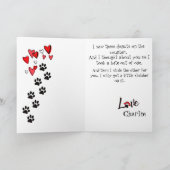 愛するロットワイラーから父の日を楽しむ カード (内部)