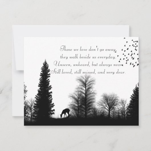 愛する一人のグリーティングカードの愛する記憶で 招待状 (正面)