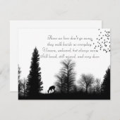 愛する一人のグリーティングカードの愛する記憶で 招待状 (正面/裏面)