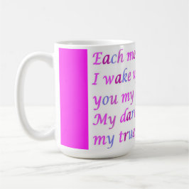 愛する一人の混色本の詩ファンシー コーヒーマグカップ