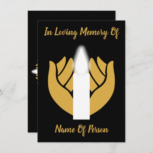 愛する一周忌のはがきを覚える (正面/裏面)