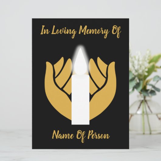 愛する一周忌のはがきを覚える カード (スタンド正面)