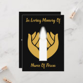 愛する一周忌のはがきを覚える カード (正面/裏面インサイチュ)