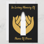 愛する一周忌のはがきを覚える カード (正面)