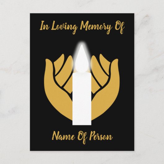 愛する一回命日を覚えている ポストカード (正面)