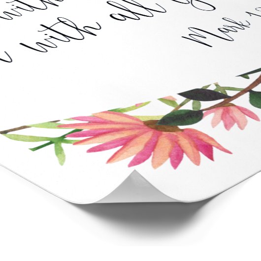 愛する主あなたの神フローラ ポスター (角)