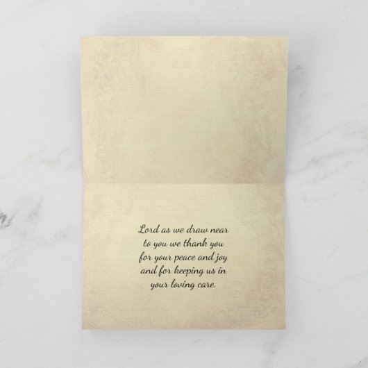 愛する主聖なる書物、 経典マタイ22、ヴィンテージカード サンキューカード (内部)