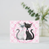 愛する二人のかわいい猫 ポストカード (スタンド正面)