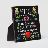 愛する人々を抱きしめる フォトプラーク (正面)