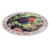 愛する人がガラスの近くにいるとロビンが現れる カッティングボード (角)