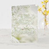 愛する人が大切な思い出に カード (黄色い花)