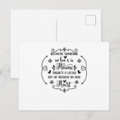 愛する人が天国にいるからこそ、 インビテーションポストカード (正面/裏面)