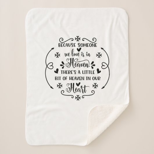 愛する人が天国にいるので、 シェルパブランケット (正面)