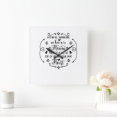 愛する人が天国にいるので、 スクエア壁時計 (ホーム)