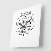 愛する人が天国にいるので、 スクエア壁時計 (傾斜)