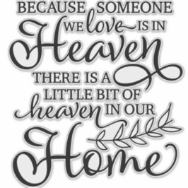 愛する人が天国記念碑に シール