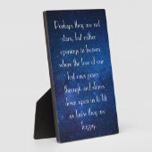 愛する人が星に変わる エスキモーのことわざ フォトプラーク (側面)