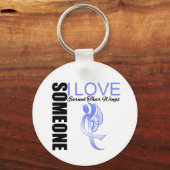 愛する人が翼を獲得した食道がん キーホルダー (正面)