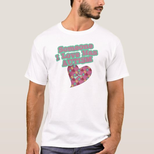 愛する人が自閉症です Tシャツ (正面)