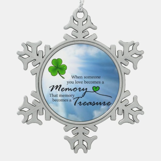 愛する人が誰かなら、シャーロック スノーフレークピューターオーナメント (正面)