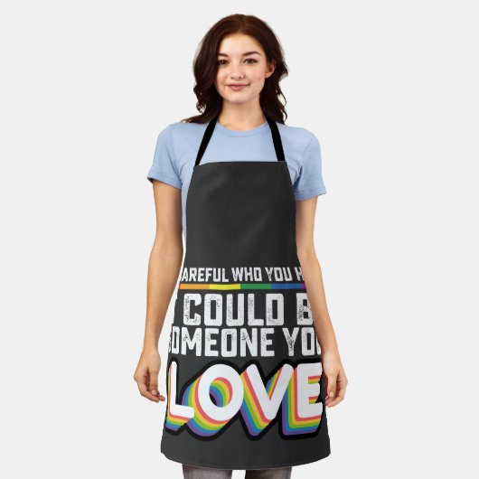 愛する人が誰か嫌いになることに気を付けて エプロン (着用した状態)