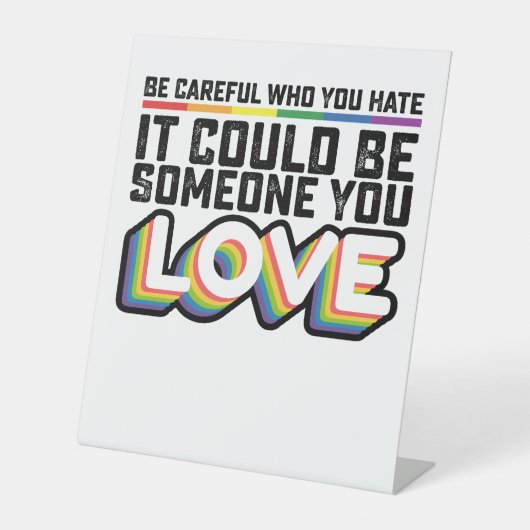 愛する人が誰か嫌いになることに気を付けて 台座サイン (正面)