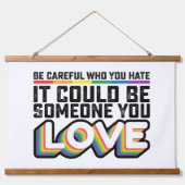 愛する人が誰か嫌いになることに気を付けて 吊り下げ型タペストリー (正面)