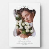 愛する人が過ぎた装飾的な記憶遠くに フォトプラーク (正面)