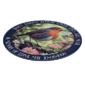 愛する人が青いガラスに近づくとロビンが現れる カッティングボード (角)