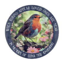 愛する人が青いガラスに近づくとロビンが現れる