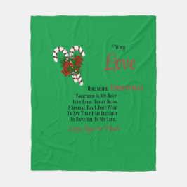 愛する人と一緒に過ごすもう一つのクリスマス フリースブランケット