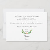 愛する人にかわいい幸せなダックスフント・ドッグ シーズンカード (裏面)