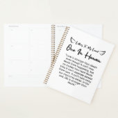 愛する人に宛てた手紙の天国 プランナー手帳 (ディスプレー)