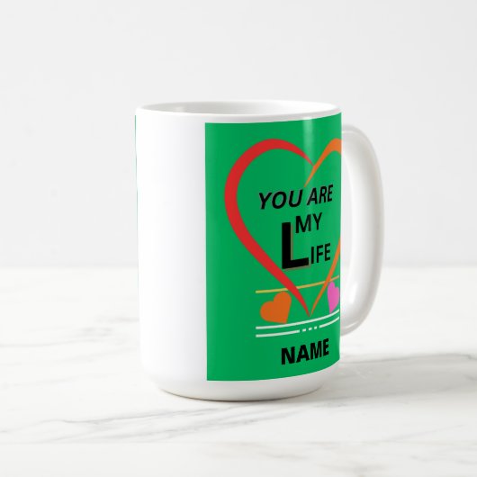 愛する人のためにマグカップ コーヒーマグカップ (正面右)