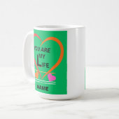 愛する人のためにマグカップ コーヒーマグカップ (正面左)